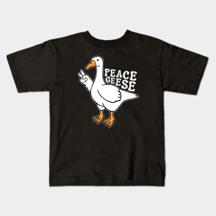 Peace Geese Silly Goose Kids T-Shirt